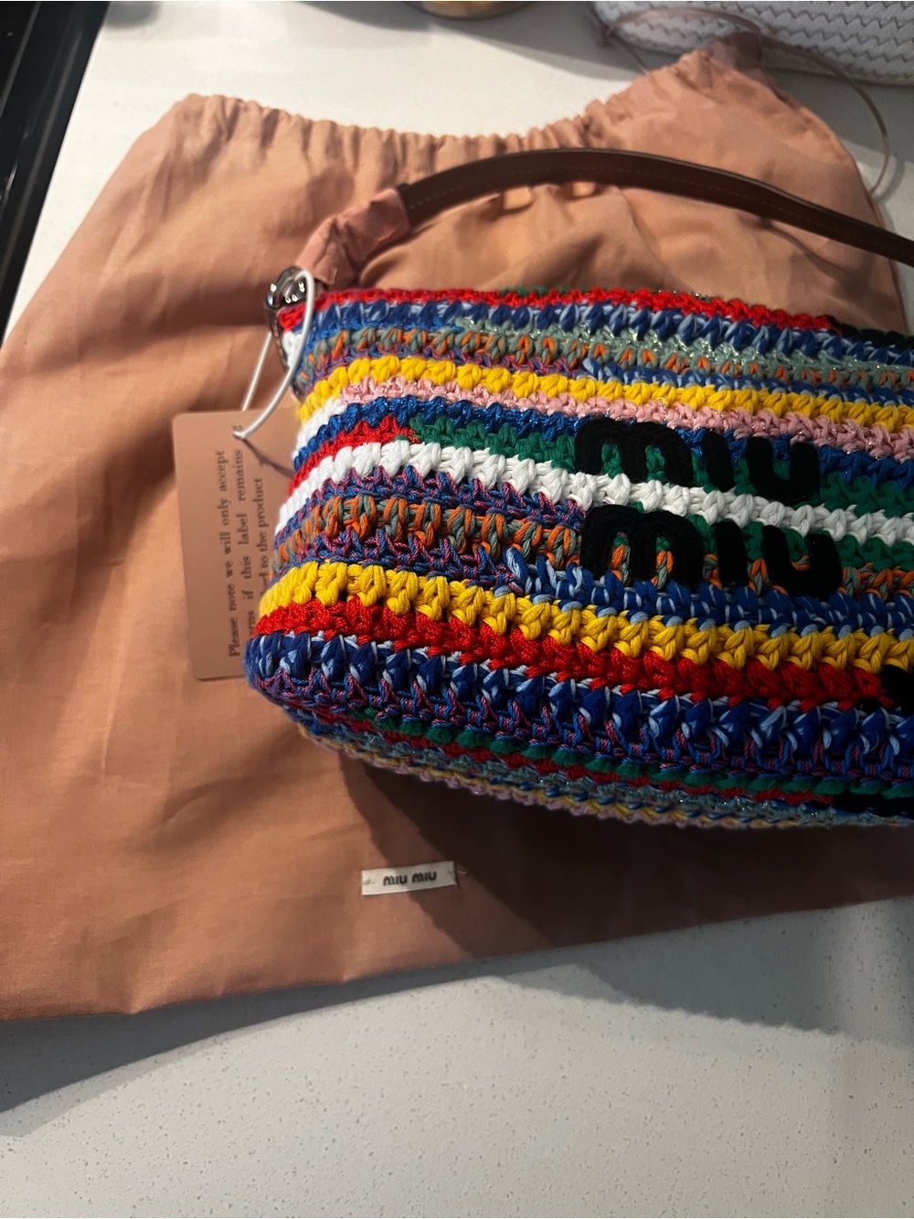Miu Miu Spirit crochet pouch - Picture 10 of 11
